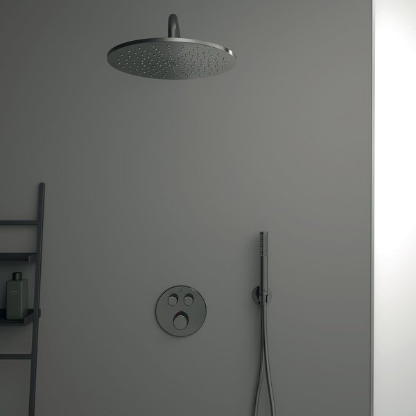Spīdīgas sudraba krāsas metāla griestu dušas galva IdealRain – Ideal Standard-image-3