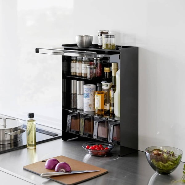 Metāla garšvielu organizators Tower – YAMAZAKI-image-1