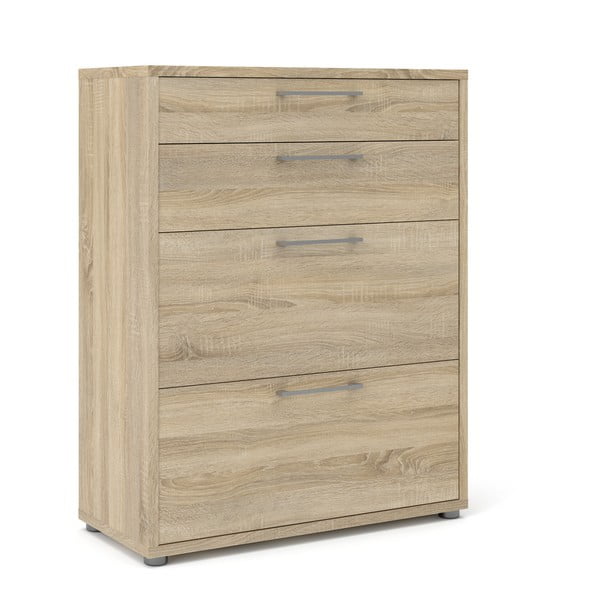 Dabīga toņa modulārais grāmatu plaukts ar ozolkoka imitāciju 89x113 cm Prima – Tvilum-image-4