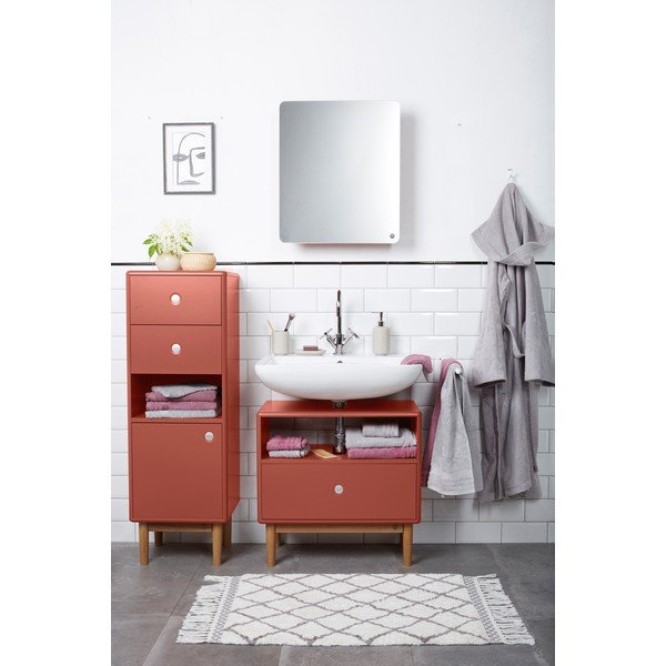 Sarkans vannasistabas skapītis Tom Tailor Color Bath, 40 x 100 cm-image-1