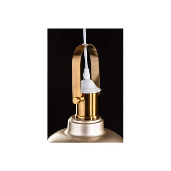 Bēša piekaramā lampa ar metāla abažūru ø 22 cm Zenit – GTV-image-1