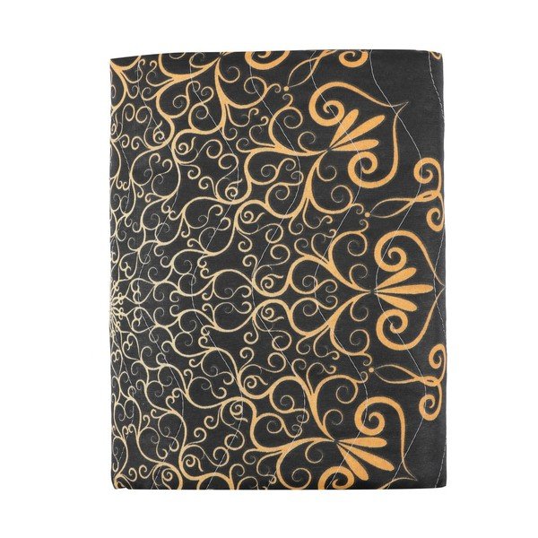 Stepēts gultas pārklājs un 2 spilvendrānu komplekts Eponj Home Şehri-Ala Gold, 200 x 220 cm-image-4