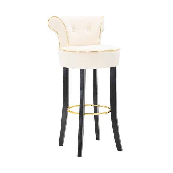 Krēmkrāsas samta bāra krēsls 96 cm Luxy – Mauro Ferretti