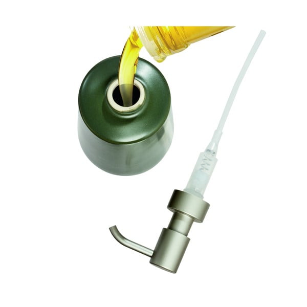 Zaļš keramikas ziepju dozators iDesign Eco Vanity-image-3