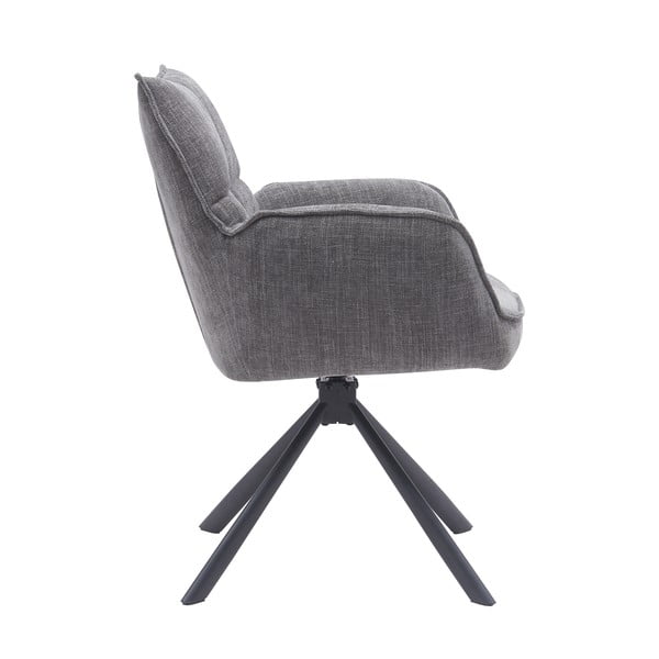 Pelēki polsterēti ēdamistabas krēsli (2 gab.) Marilla – Unique Furniture-image-2