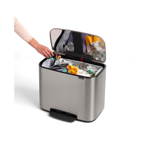 Brabantia nerūsējošā tērauda atkritumu tvertne, 36 l-image-2