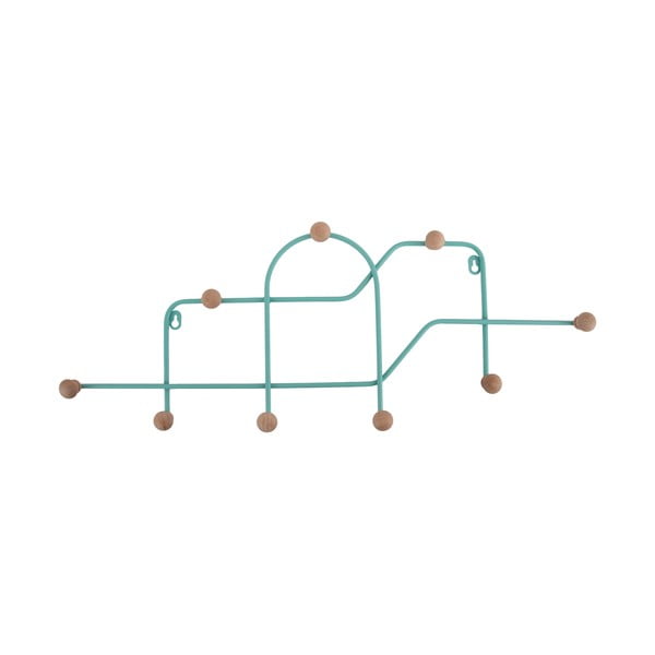 Tirkīzzils metāla sienas pakaramais 71 cm Maze – PT LIVING