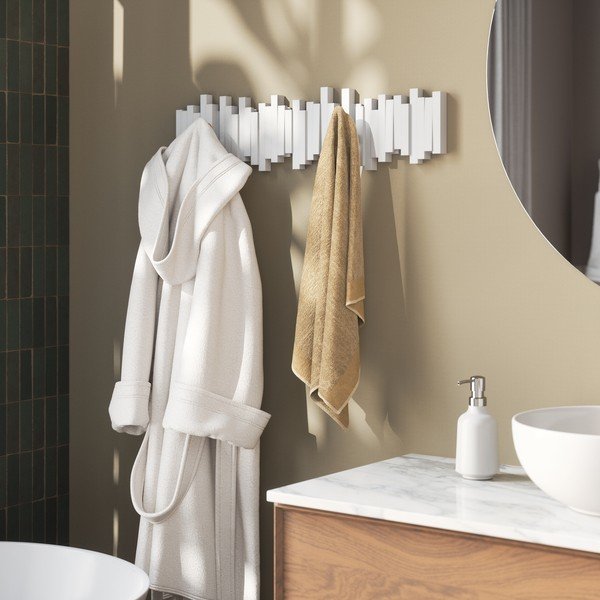 Balts plastmasas sienas pakaramais 72 cm Sticks – Umbra-image-2