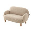 Bēšs bērnu dīvāns no buklē auduma 89 cm Rocky – Vipack