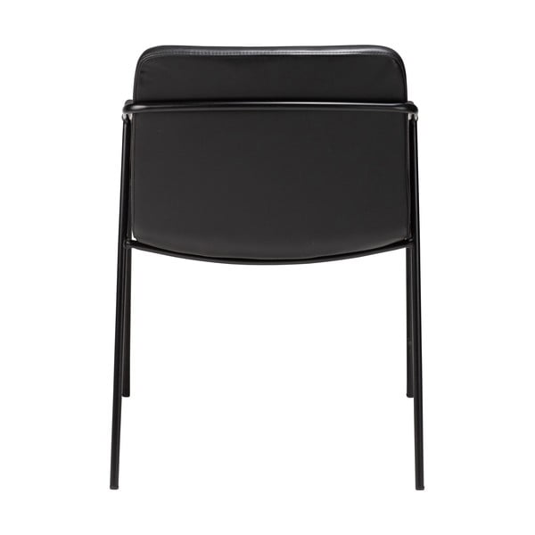 Melns mākslīgās ādas ēdamistabas krēsls DAN-FORM Denmark Boto-image-4
