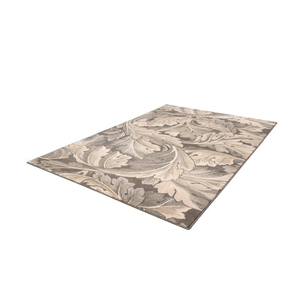 Pelēks/bēšs vilnas paklājs 200x300 cm Thea anthracite – Agnella-image-4