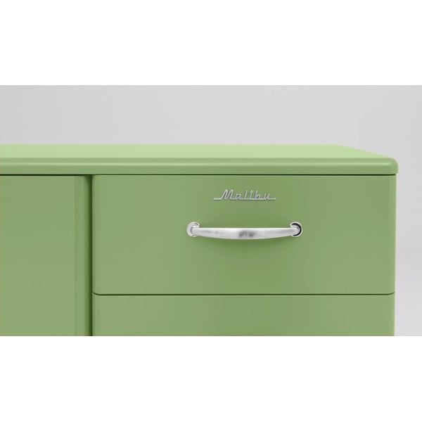 Zaļa zema kumode 98x92 cm Malibu – Tenzo-image-1