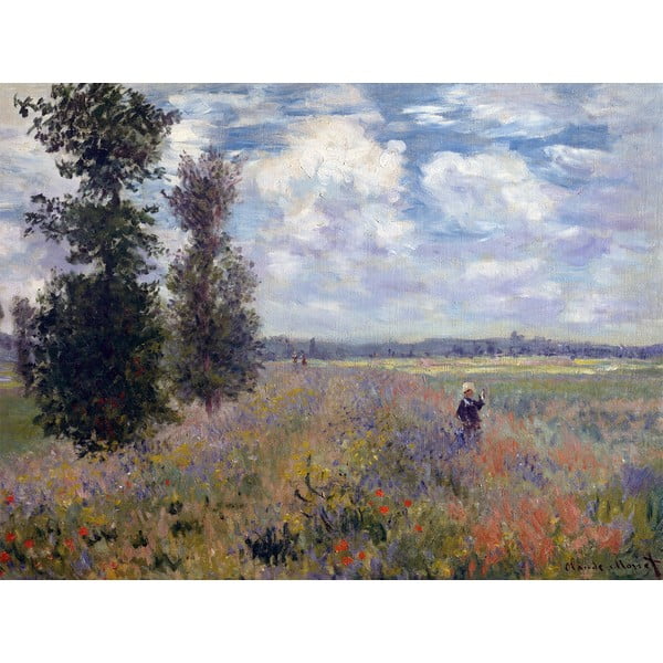 Gleznas reprodukcija Claude Monet – Poppy Fields near Argenteuil, 60 x 45 cm