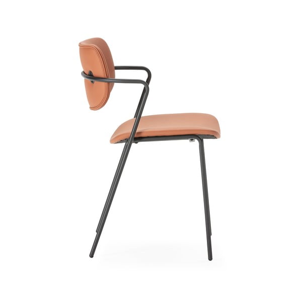 Ķieģeļu sarkani pusdienu krēsli (2 gab.) Maika – Marckeric-image-2