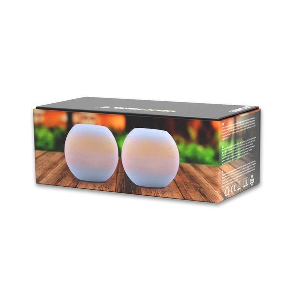 2 LED sveču komplekts DecoKing Bowl, augstums 6,5 cm-image-2