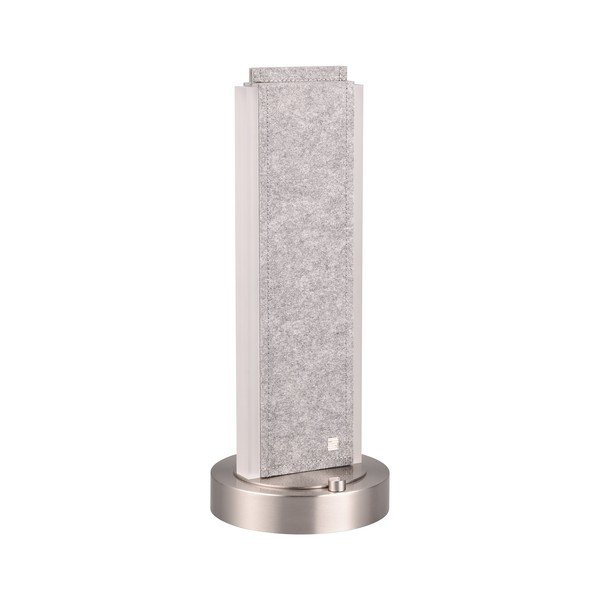 Pelēka LED galda lampa ar balss vadību/ar mobilās lietotnes vadību no auduma (augstums 51 cm) Cicara – CINQUE-image-1