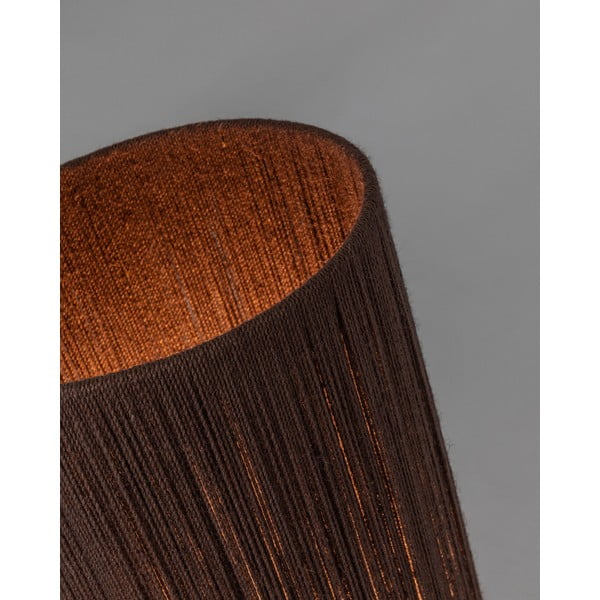 Tumša dabīga toņa akācijas masīvkoka galda lampa (augstums 147 cm) Kor – Kave Home-image-3