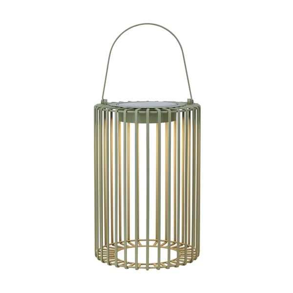 Zaļa āra LED laterna ar saules baterijām/ar USB (augstums 54 cm) Cavia – Markslöjd