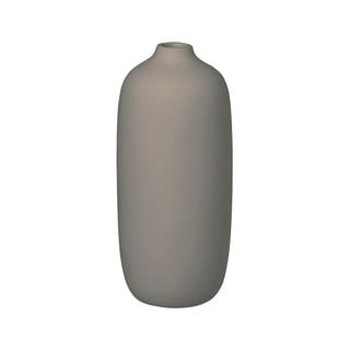 Pelēka keramikas vāze Blomus Ceola, augstums 18 cm