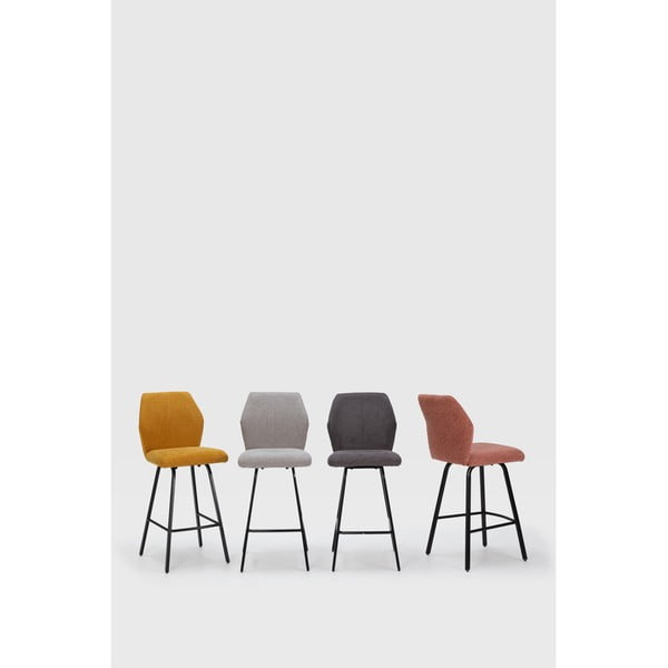 Gaiši pelēki bāra krēsli (4 gab.) 65 cm Bei – Marckeric-image-1