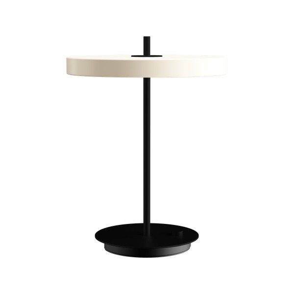 Melnbalta metāla LED galda lampa ar regulējamu spilgtumu un metāla abažūru (augstums 41,5 cm) Asteria Table – UMAGE