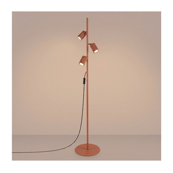 Ķieģeļu sarkana alumīnija stāvlampa ar saliekamu konstrukciju (augstums 155 cm) Gleam – Sollux-image-4