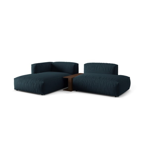 Tumši zils modulārais stūra dīvāns (ar kreiso stūri) Martina – Micadoni Home-image-1