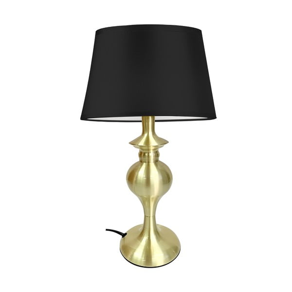 Galda lampa melnā un zelta krāsā (augstums 40 cm) Prima Gold – Candellux Lighting