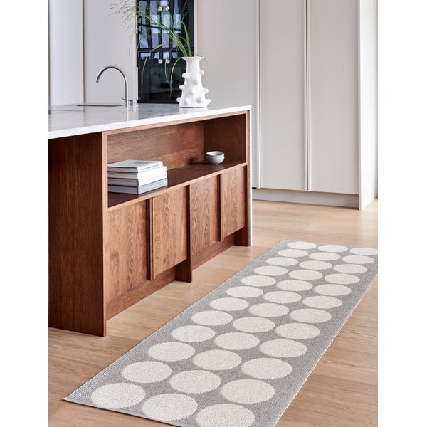 Bēšs/krēmkrāsas iekštelpu un āra celiņa paklājs 70x240 cm Hugo Linen Vanilla – Pappelina-image-1