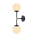 Melna sienas lampa Squid Lighting Kruva, garums 58 cm