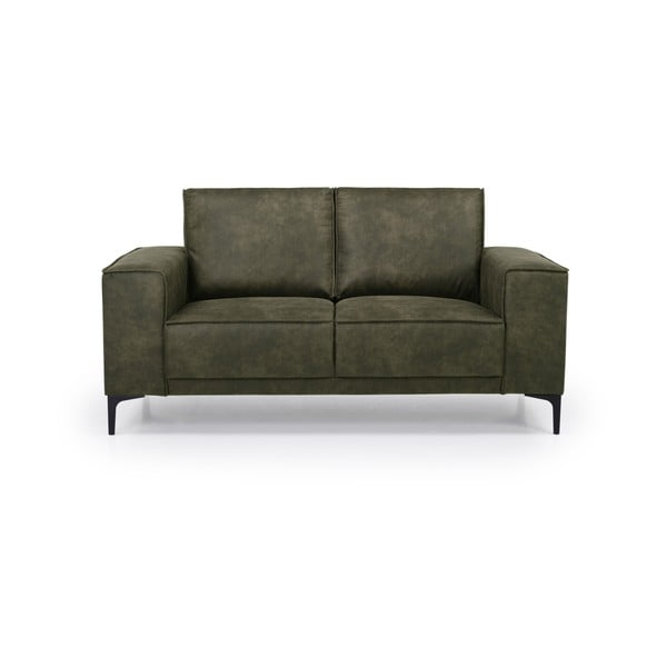 Zaļš dīvāns no ādas imitācijas 164 cm Copenhagen – Scandic