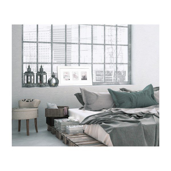 Balts fotorāmis Styler Malmo, 46 x 23 cm-image-1