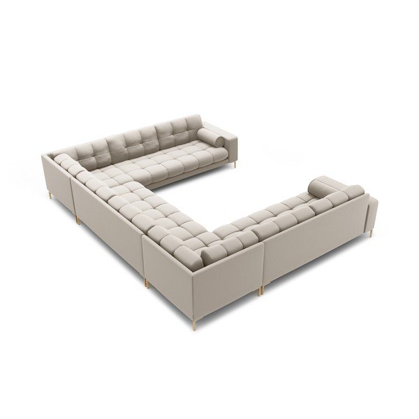 Bēšs stūra dīvāns (U veida) Bali – Cosmopolitan Design-image-4