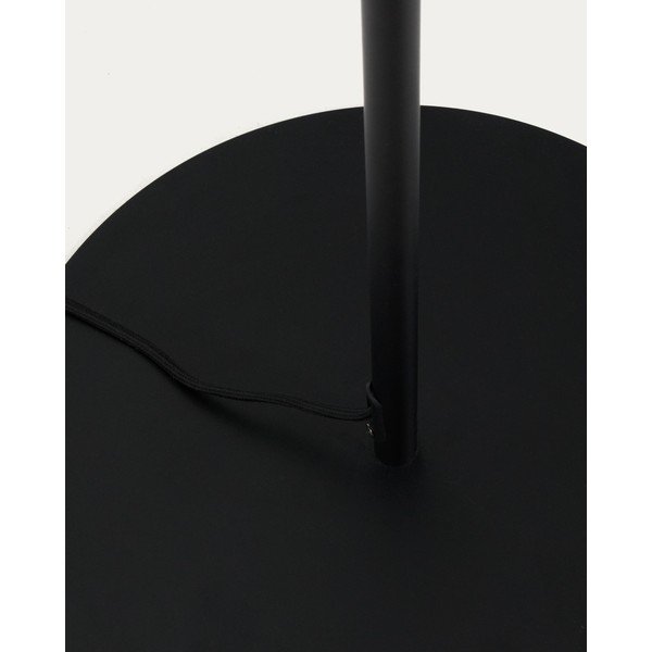 Balta/melna stāvlampa ar stikla abažūru (augstums 165 cm) Brisia – Kave Home-image-2