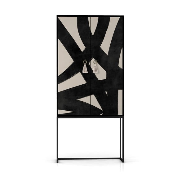Melns/bēšs skapītis 75x164,5 cm Alva – Really Nice Things