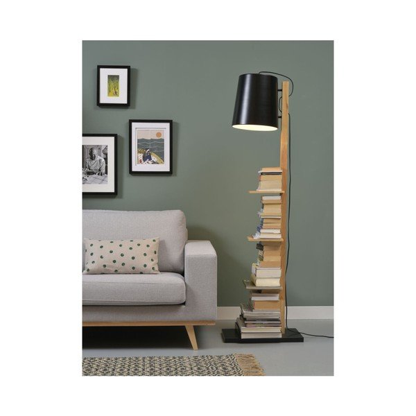 Melna stāvlampa ar metāla abažūru (augstums 168 cm) Cambridge – it's about RoMi-image-3