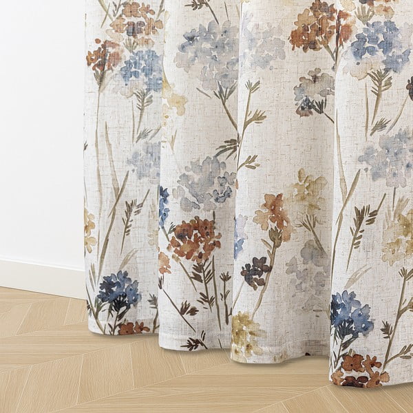 Krēmkrāsas aizkars 135x250 cm Flosi – Restilo-image-2