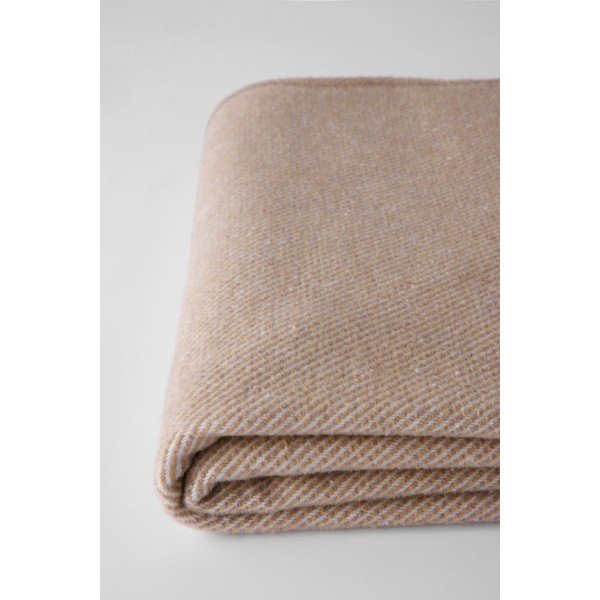 Gaiši brūns pleds ar kokvilnu Euromant Jade, 140 x 160 cm-image-1