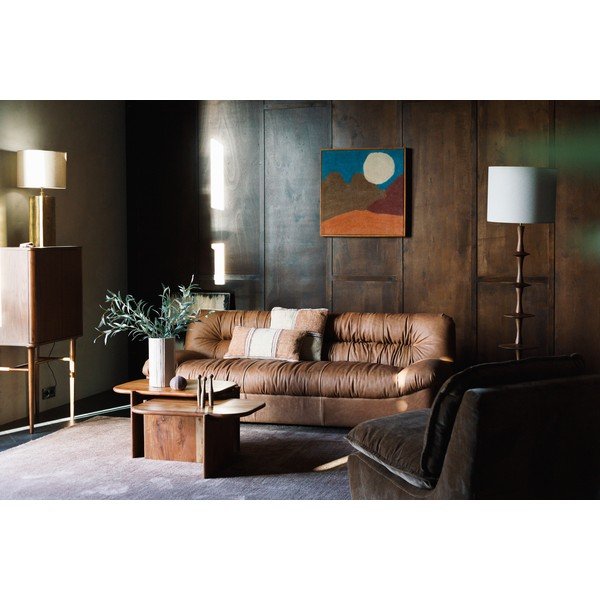 Dabīga toņa akācijas masīvkoka žurnālgaldiņš 50x75 cm Feller – Dutchbone-image-4