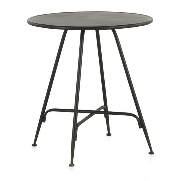 Melns metāla bāra galds Geese Industrial Style, augstums 75 cm