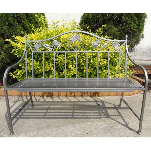 Pelēks metāla dārza sols Talin – Garden Pleasure-image-1