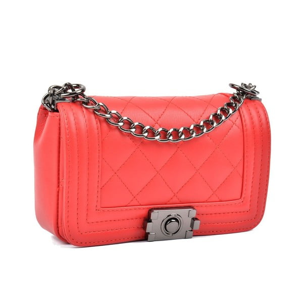 Sarkana ādas rokassomiņa Isabella Rhea Mari-image-2