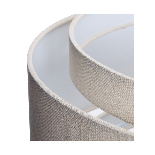 Krēmkrāsas tekstila piekaramā lampa ø60x48 cm Sable – Hübsch-image-2