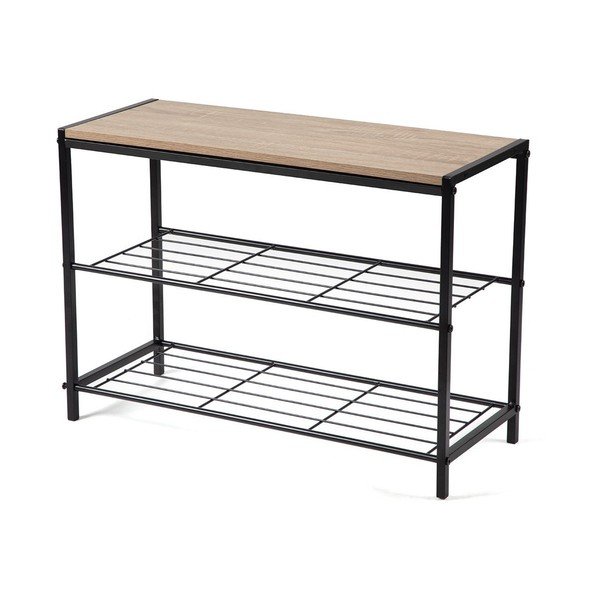 Melns tērauda apavu plaukts 63x44x30 cm Asten – Bonami Essentials