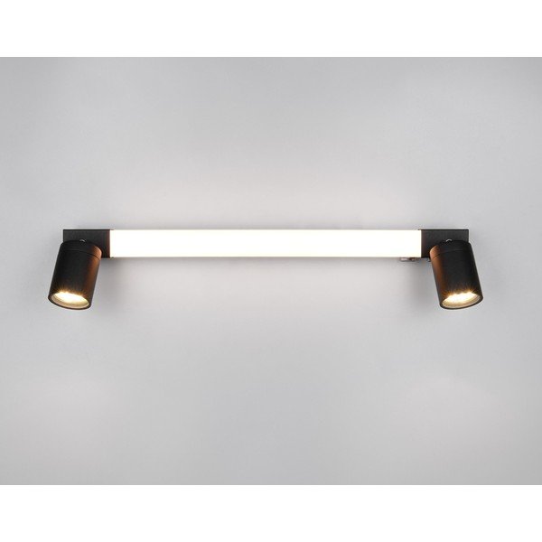 Matēti melna LED sienas lampa Enrico – Trio-image-1