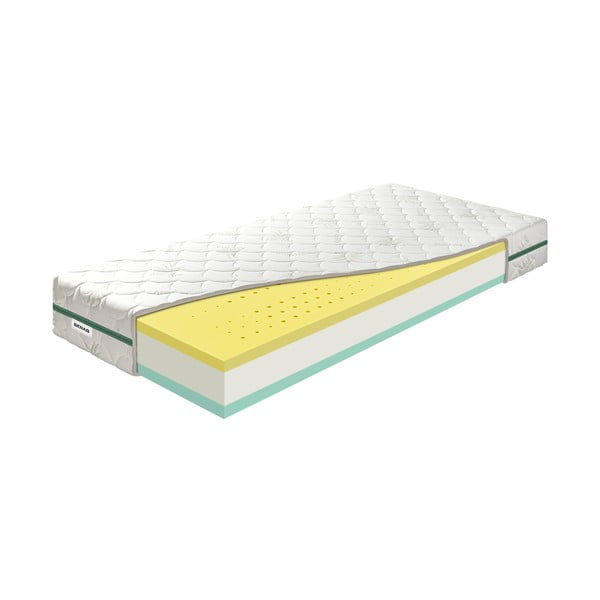 Ciets/vidēji ciets divpusējs putu matracis 160x200 cm BonReFresh BIO – BENAB-image-2