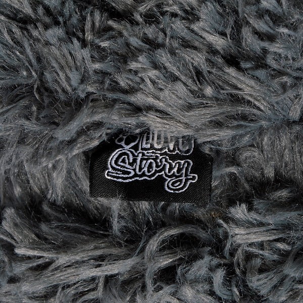 Tumši pelēka būdas veida gulta kaķiem ø 55 cm – Love Story-image-3