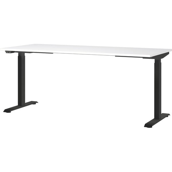 Darba galds ar elektriski regulējamu augstumu un baltu galda virsmu 80x180 cm Jet – Germania