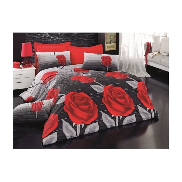 Sarkana vienvietīga gultasveļa Dream, 160 x 220 cm