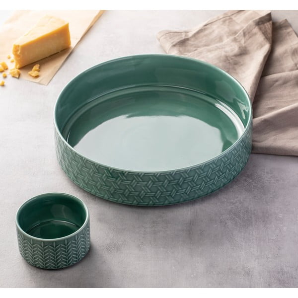 Tirkīzzilas porcelāna servēšanas bļodas (2 gab.) ø 30 cm Heath Jade – Ladelle-image-1
